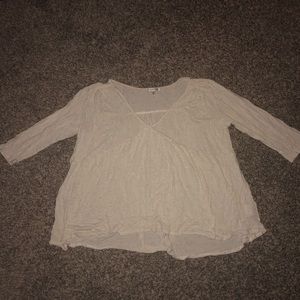 Bohemian V-Neck Cream Top